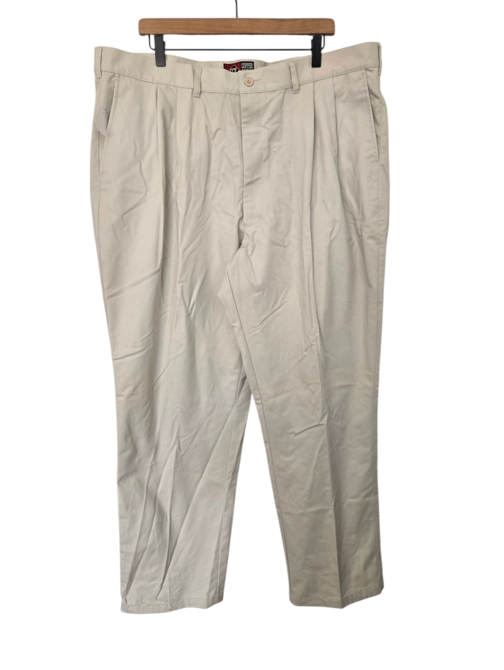 Copper Canyon Khakis Mens 44x32 NWT Pleated Khaki Pants Classic Fit 100% Cotton